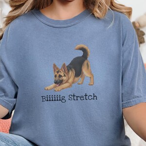 Comfort Colors GSD Sweatshirt Biiiiig Stretch, German Shepherd Dog Lover Gift, Pet Owner Shirt, Alsatian Puppy Tee, German Shepherd Tee image 1
