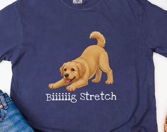 Comfort Colors Yellow Lab Shirt, Biiiiiig Stretch Dog Tee, Sarcastic Yellow Labrador Retriever Sweatshirt, Funny Labrador Mom Crewneck