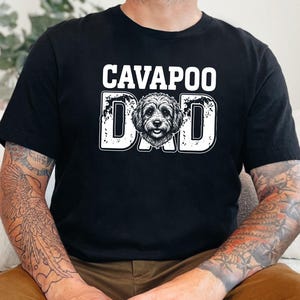 Cavapoo Dad Dog Father Shirt, Owner Gift, Doodle Parent Tee, Mens Fur Parent Top, Funny Pet Lover Present, Best Cavoodle Guardian