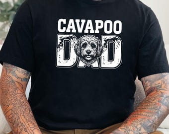 Cavapoo Dad Dog Father Shirt, Owner Gift, Doodle Parent Tee, Mens Fur Parent Top, Funny Pet Lover Present, Best Cavoodle Guardian