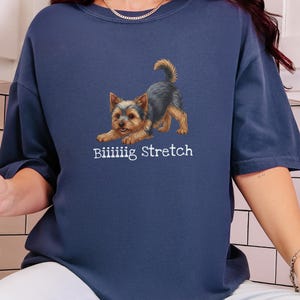 T-shirt Comfort Colors Funny Yorkie, T-shirt extensible grande taille, T-shirt pour maman de Yorkshire Terrier, T-shirt pour amoureux des Yorkies, Vêtements mignons pour parents de chiens image 1