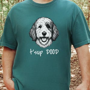 Comfort Colors Sheepadoodle Sweatshirt | T'sup Dood Goldendoodle Sweatshirt | Aussiedoodle Crewneck | Bernedoodle Labradoodle Sheepadoodle image 1