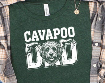Cavapoo Dad Dog Father Shirt, Owner Gift, Doodle Parent Tee, Mens Fur Parent Top, Funny Pet Lover Present, Best Cavoodle Guardian