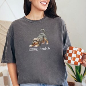 Comfort Colors Cavapoo Mom Shirt, Biiiiig Stretch Dog Lover Tee, Cavoodle Puppy Gift, Pet Owner Birthday Present, Cavapoo Owner Gift image 4