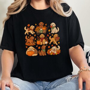 Golden Retriever Fall Shirt, Golden Retriever Gift, Autumn Dog Lover Tee, Pumpkin Patch Sweatshirt image 3