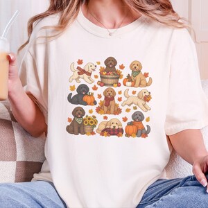 Labradoodle Mom Shirt, Autumn Dog Shirt, Fall Labradoodle Gift, Labradoodle Lover Tee, Cozy Season Shirt image 10