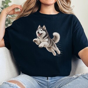 Husky Dog Shirt, Siberian Husky Gift, Husky Mom Shirt, Dog Agility Tee, Husky Lover Gift image 4
