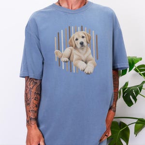 Yellow Lab Shirt, Labrador Retriever Gift, Cute Dog Lover Tee, Retriever Owner Present, Puppy Art Shirt image 8