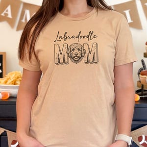 Labradoodle Dog Gift, Labradoodle Mom Shirt for Women, Fur Mama Tee, Doodle Lover Pet Owner Present, Dog Mom Birthday Gift Idea, Dog Paw Tee image 5
