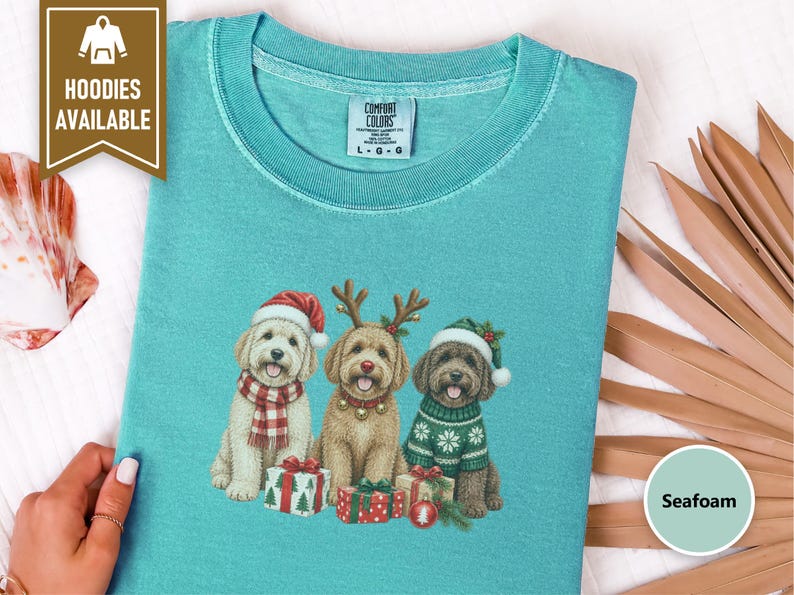 Christmas Goldendoodle Shirt, Goldendoodle Mom Gift, Festive Dog Sweatshirt, Doodle Christmas Tee, Holiday Pet Lover Gift image 10