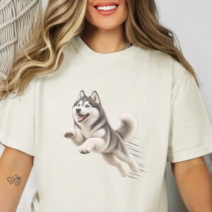 Husky Dog Shirt, Siberian Husky Gift, Husky Mom Shirt, Dog Agility Tee, Husky Lover Gift image 9