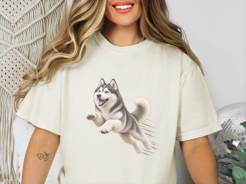 Husky Dog Shirt, Siberian Husky Gift, Husky Mom Shirt, Dog Agility Tee, Husky Lover Gift image 9