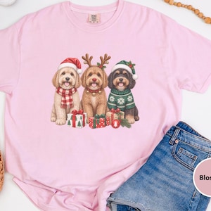 Christmas Dog Mom Shirt, Cavapoo Christmas Shirt, Winter Dog Shirt, Christmas Pet Shirt, Cavapoo Mom Gift, Holiday Dog Shirt image 1
