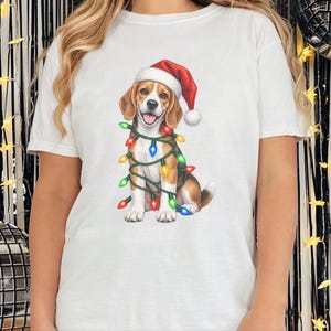 Beagle-julklapp, julklapp för hundmamma, festlig hundtröja, beagle-ägare, julklapp för hund bild 3
