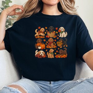 Cavapoo Mom Shirt, Cavapoo Lover Gift, Autumn Dog Shirt, Fall Puppy Tee, Doodle Dog Owner Gift, Thanksgiving Dog Shirt image 5