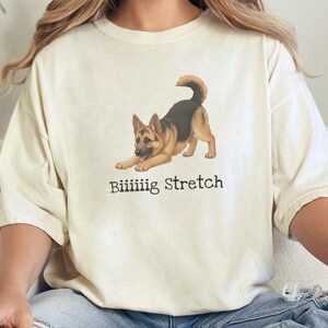 Comfort Colors GSD Sweatshirt Biiiiig Stretch, German Shepherd Dog Lover Gift, Pet Owner Shirt, Alsatian Puppy Tee, German Shepherd Tee image 5