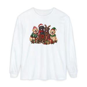 Christmas Dog Shirt, Labrador Christmas Gift, Black Lab Christmas Sweatshirt, Chocolate Lab Lover Shirt, Yellow Lab Holiday Tee image 14