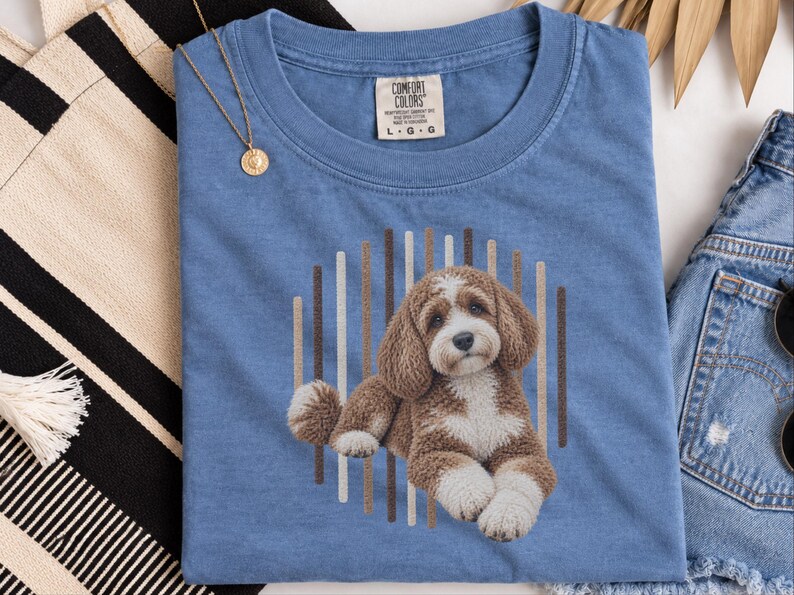 Cavapoo Shirt, Cavapoo Mom Gift, Cavapoo Art Tee, Cavapoo Dog Lover Shirt, Puppy Owner Gift image 3