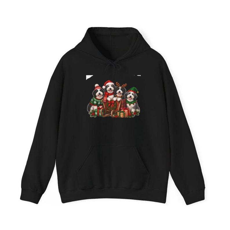 Sheepadoodle Christmas Shirt, Holiday Dog Lover Gift, Festive Puppy Shirt, Sheepadoodle Mom Tee, Cute Xmas Dog Apparel Bild 11