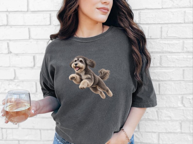 Camiseta Schnoodle, Regalo para mamás Schnoodle, Camiseta de perro Doodle, Sudadera para dueños de perros, Camiseta de perro rápido, Regalo para amantes del Schnoodle, Camiseta para dueños de perros imagen 3