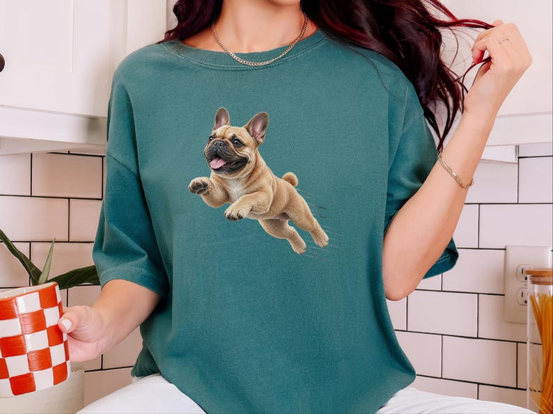 Frenchie Mom Shirt, Funny French Bulldog Gift, Frenchie Dog Lover Tee, French Bulldog Owner Present, Frenchie Dad Shirt image 1