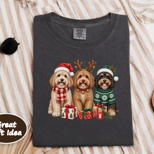 Christmas Dog Mom Shirt, Cavapoo Christmas Shirt, Winter Dog Shirt, Christmas Pet Shirt, Cavapoo Mom Gift, Holiday Dog Shirt image 8