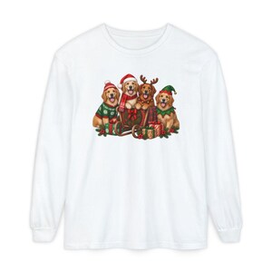 Christmas Golden Retriever Shirt, Dog Christmas Gift, Holiday Pet Tee, Golden Retriever Lover Gift image 14