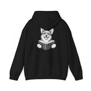 Corgi Reader Shirt, Corgi Mom Gift, Bookish Dog Tee, Librarian Present, Book Lover Shirt, Dog Dad Gift image 11