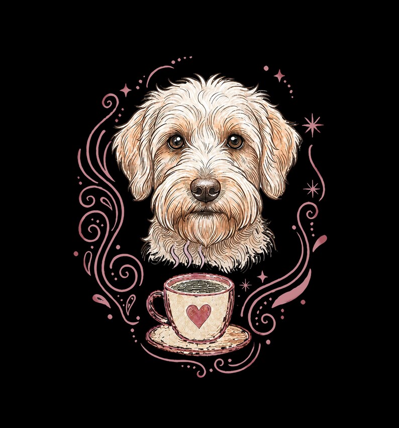 Comfort Colors Schnoodle Lover Shirt, Coffee And Schnoodles Tee, Funny Dog Parent Hoodie, Cross-Breed Doodle Sweatshirt Gift image 1