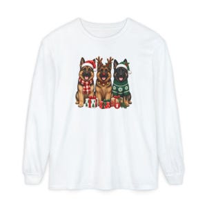 German Shepherd Christmas Sweatshirt, Festive Dog Mom Gift, Holiday Puppy Crewneck, Christmas Dog Shirt, GSD Lover Present image 14