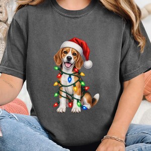 Beagle-julklapp, julklapp för hundmamma, festlig hundtröja, beagle-ägare, julklapp för hund bild 10