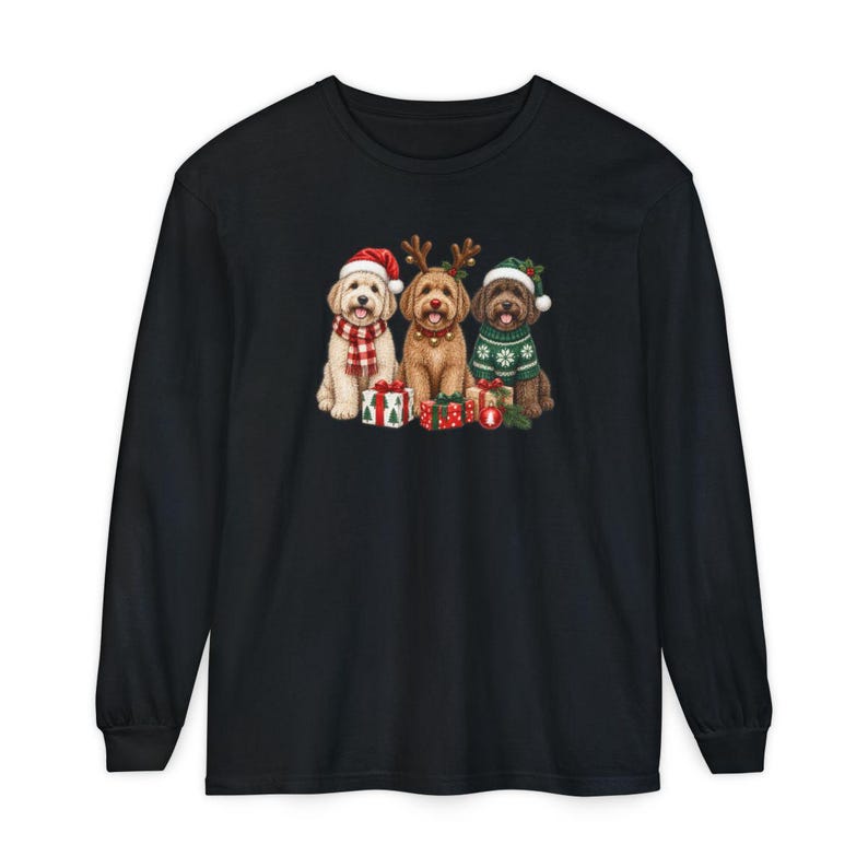 Christmas Goldendoodle Shirt, Goldendoodle Mom Gift, Festive Dog Sweatshirt, Doodle Christmas Tee, Holiday Pet Lover Gift image 13