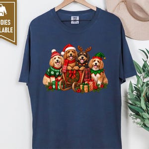 Christmas Cockapoo Shirt, Cockapoo Lover Gift, Holiday Dog Crewneck, Festive Puppy Top, Dog Mom Christmas Gift image 8