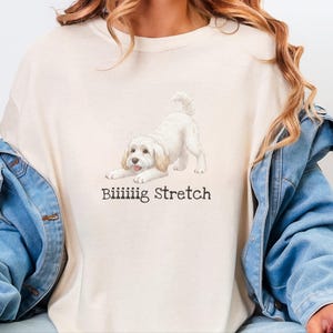 Comfort Colors Maltipoo Mom Shirt Biiiiig Stretch, Funny Dog Lover Gift, Playful Puppy Doodle Parent Tee, Cute White Maltese Poodle Animal image 5
