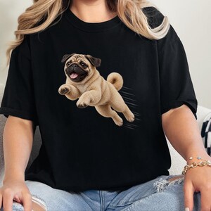 Mops-Shirt, Geschenk für Mops-Liebhaber, Lustiges Mops-T-Shirt, Mops-Mama-Shirt, Geschenk für Mops-Papa, Welpen-Shirt, Niedliches Hunde-T-Shirt mit Grafik Bild 2