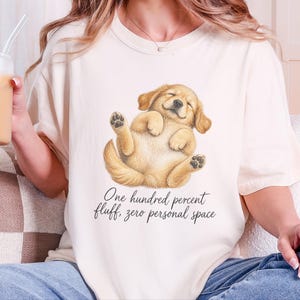 Golden Retriever Shirt, Funny Dog Mom Gift, Golden Retriever Mom, Dog Humor Tee, Cute Puppy Graphic Tee, Golden Dog Shirt image 1