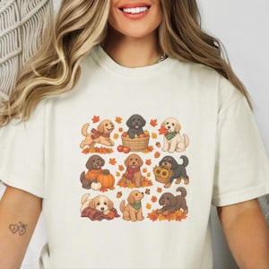 Cavapoo Mom Shirt, Cavapoo Lover Gift, Autumn Dog Shirt, Fall Puppy Tee, Doodle Dog Owner Gift, Thanksgiving Dog Shirt image 4