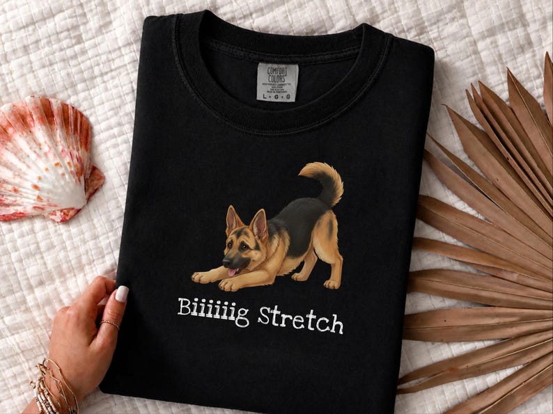 Comfort Colors GSD Sweatshirt Biiiiig Stretch, German Shepherd Dog Lover Gift, Pet Owner Shirt, Alsatian Puppy Tee, German Shepherd Tee image 7
