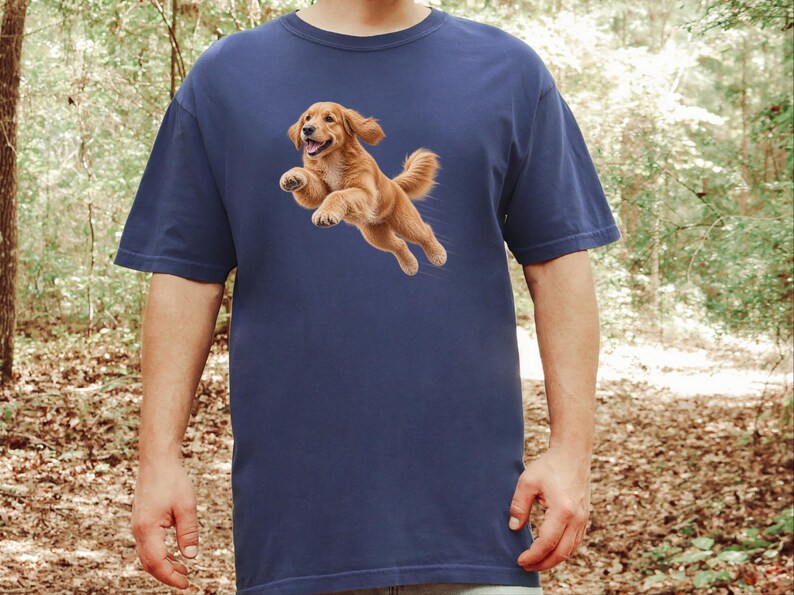 Golden Retriever Shirt, Golden Retriever Dad Gift, Golden Retriever Mom, Dog Zoomies Art, Retriever Lover Gift, Golden Retriever Tee image 7