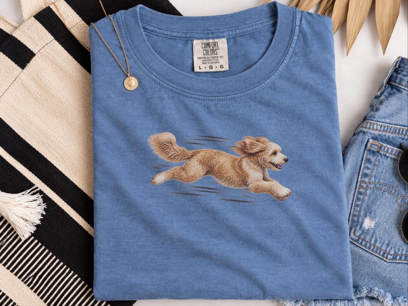 Goldendoodle T Shirt, Golden Doodle Gift, Running Dog Shirt, Doodle Dad Gift, Marathon Runner Tee, Dog Owner Sweatshirt, Pet Lover Apparel image 9