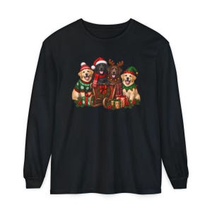 Christmas Dog Shirt, Labrador Christmas Gift, Black Lab Christmas Sweatshirt, Chocolate Lab Lover Shirt, Yellow Lab Holiday Tee image 13