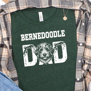 Bernedoodle Dad Dog Graphic Tee, Funny Doodle Lover Gift for Him, New Pet Owner Present, Best Dog Dad Fathers Day Animal Lover T-shirt image 6