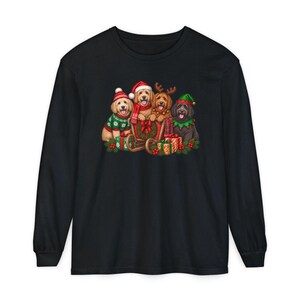 Goldendoodle Christmas Shirt, Holiday Dog Lover Gift, Festive Puppy Sweatshirt, Winter Doodle Tee afbeelding 13