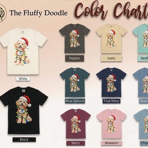 Maltipoo Christmas Shirt, Maltipoo Dog Mom Gift, Holiday Dog Lover Tee, Christmas Puppy Sweatshirt, Festive Pet Lover Apparel image 13