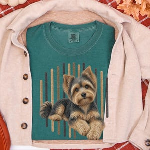 Yorkie Mom Shirt, Yorkie Lover Gift, Yorkshire Terrier Graphic Tee, Cute Puppy T Shirt, Dog Owner Present image 8
