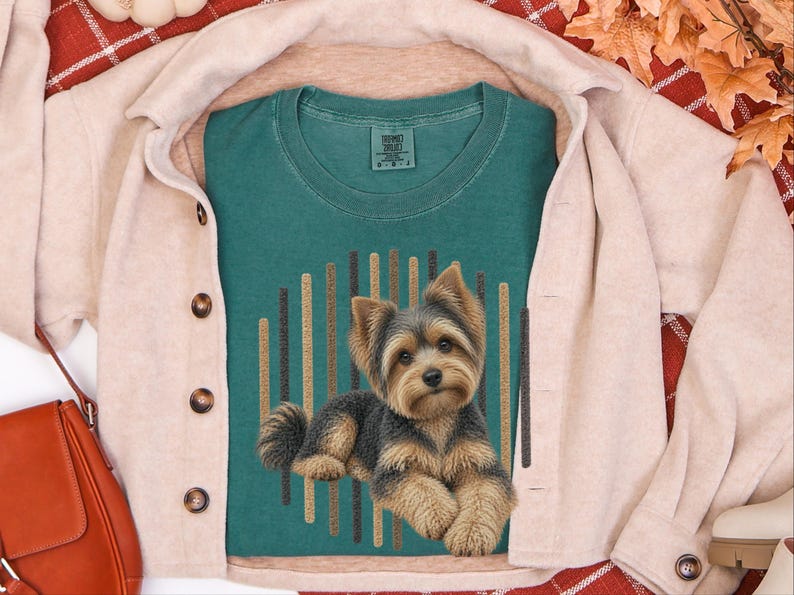 Yorkie Mom Shirt, Yorkie Lover Gift, Yorkshire Terrier Graphic Tee, Cute Puppy T Shirt, Dog Owner Present image 8
