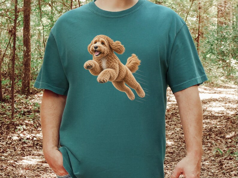Camiseta Goldendoodle, Regalo para mamá Goldendoodle, Camiseta Perro Corredor, Regalo para papá Doodle, Camiseta Perro Rápido, Camiseta para Amantes de los Perros imagen 7