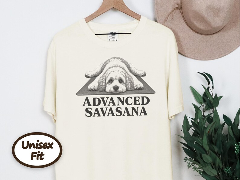 Maltipoo Shirt, Maltipoo Lover Gift, Advanced Savasana Yoga Shirt, Yoga Dog Tee, Cute Dog Shirt, Puppy Yoga Gift, Funny Yoga Tee image 9