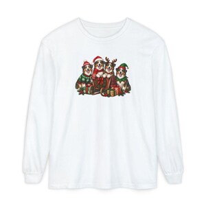 Christmas Australian Shepherd Shirt, Aussie Dog Mom Gift, Festive Holiday Sleigh Graphic Tee, Australian Christmas Sweatshirt afbeelding 14