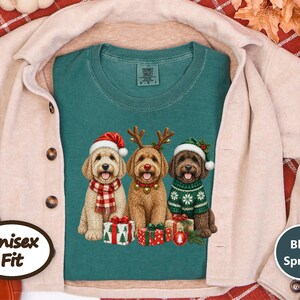 Labradoodle Christmas Sweatshirt, Holiday Dog Crewneck, Christmas Pet Shirt, Labradoodle Mom Gift, Festive Dog Lover Tee image 10